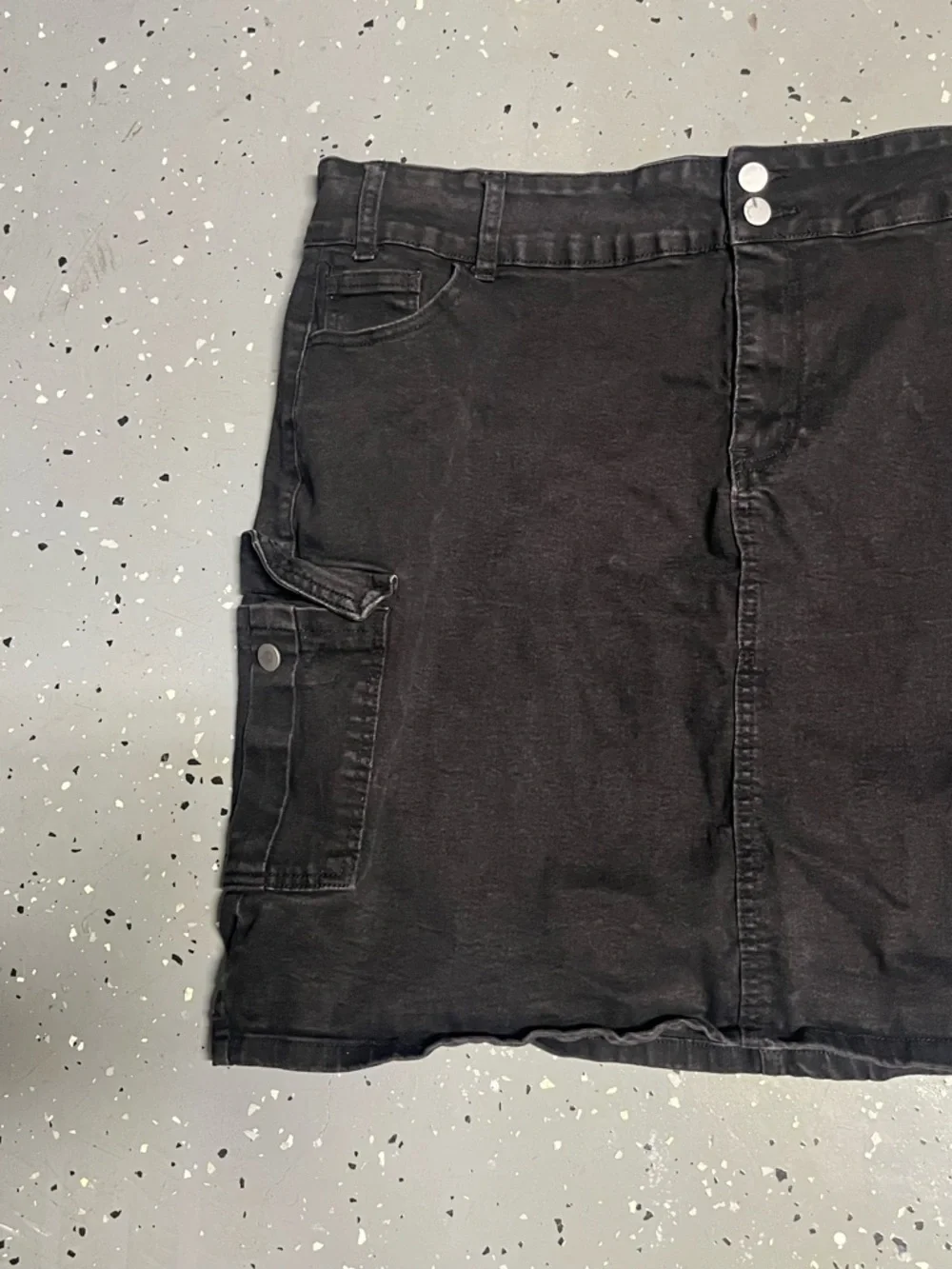 Women black jeans plus skirt size 5XL knee length - Picture 2 of 5